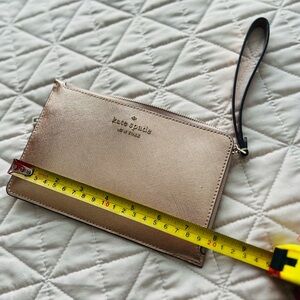 Kate Spade Rose Gold wristlet Wallet